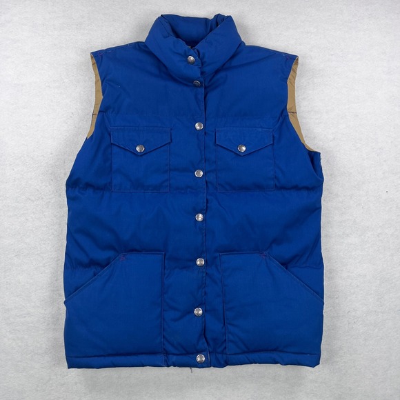 The North Face Jackets & Blazers - Vintage The North Face Down Puffer Vest Blue Brown Label Made in USA W-L